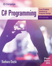 Buy C# Programming: From Problem Analysis to Program Design | by Barbara Doyle | ‎ Course Technology Ptr | ‎ English | ‎ 5th Edition — BookShops.in