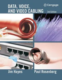 Buy Data, Voice and Video Cabling | by Jim Hayes | Paul Rosenberg | Delmar Pub | English | 3rd Edition — BookShops.in