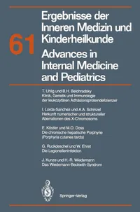 Buy Ergebnisse Der Inneren Medizin Und Kinderheilkunde / Advances in Internal Medicine and Pediatrics: Neue Folge: 61 | by M. Brandis | A. Fanconi | P. Frick | Springer Verlag | German | Reprint Edition — BookShops.in