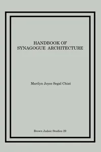 Buy Handbook of Synagogue Architecture: 29 | by Marilyn Joyce Segal Chiat | Scholars Press | English | Illustrated Edition — BookShops.in