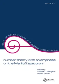 Buy NUMBER THEORY WITH AN EMPHASIS ON THE MARKOFF SPECTRUM ,VOL-147 | by Andrew Pollington | William Moran | TAYLOR & FRANCIS | English | 1st Edition — BookShops.in