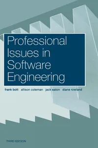 Buy Professional Issues in Software Engineering | by Frank Bott | ‎ CRC Press | ‎ English | ‎ 3rd Edition — BookShops.in