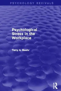 Buy Psychological Stress in the Workplace | by Terry Beehr | Routledge | English | Reissue Edition — BookShops.in