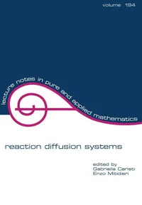 Buy Reaction Diffusion Systems: 194 | by Gabriela Caristi | ‎ CRC Pr I Llc | ‎ English | ‎ Illustrated Edition — BookShops.in