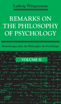Buy Remarks on the Philosophy of Psychology: 2 | by Ludwig Wittgenstein | Georg Henrik Von Wright | C. J. Luckha | Univ of Chicago Pr | English, German | Reprint Edition — BookShops.in