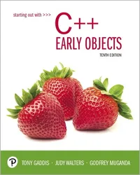 Buy Starting Out With C++: Early Objects | by Tony Gaddis | Judy Walters | Godfrey Muganda | Pearson College Div | English | 10th Edition — BookShops.in