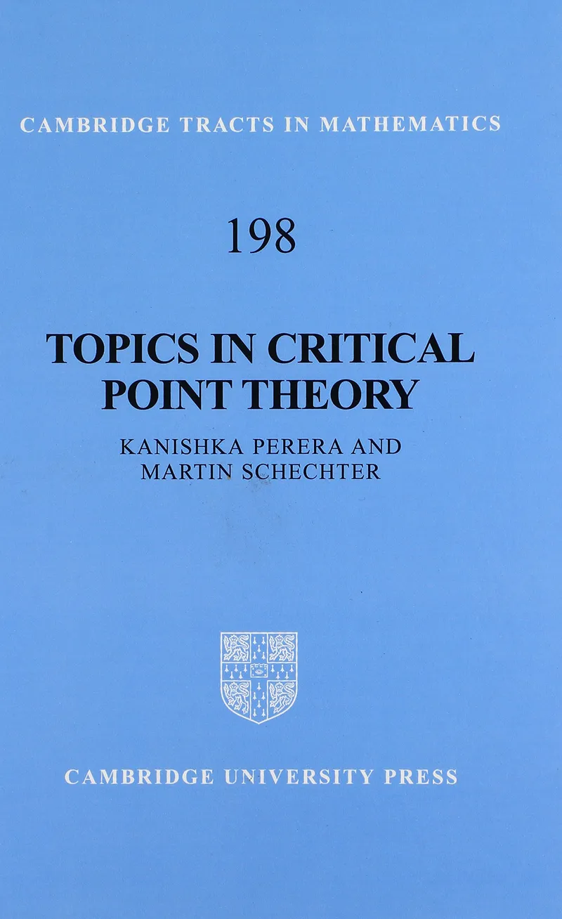 TOPICS IN CRITICAL POINT THEORY | by Kanishka Perera | Martin Schechter | Cambridge University Press | English