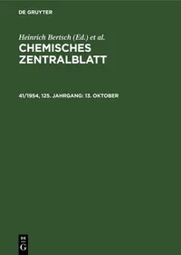 Buy 13. Oktober by Deutsche Chemische Gesellschaft, Heinrich Bertsch, Wilhelm Klemm | De Gruyter German Chemistry Textbook | Paperback Reprint 2021 — BookShops.in