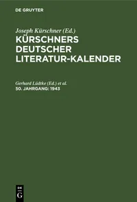 Buy 1943 by Gerhard Lüdtke and Friedrich Richter | De Gruyter German Language Hardcover Reprint Edition | European Literature Academic Textbook — BookShops.in