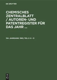 Buy 1963, Teil 2: H - O by No Contributor | De Gruyter | German Language Chemistry Reference | Paperback Reprint 2021 Edition — BookShops.in