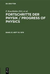 Buy 1979 by F. Kaschluhn, A. Lösche, R. Ritschl | De Gruyter German Language Physics Paperback | Reprint 2021 Edition — BookShops.in