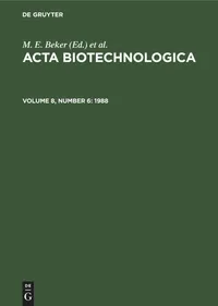 Buy 1988 by De Gruyter: German Language Biotechnology Textbook (Paperback, Reprint 2021) — BookShops.in