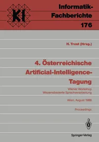 Buy Osterreichische Artificial-Intelligence-Tagung 1988 Proceedings by Harald Trost | Springer | German Hardcover | AI & Natural Language Processing — BookShops.in
