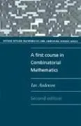 Buy A First Course in Combinatorial Mathematics by Ian Anderson | Oxford Applied Mathematics | 2nd Edition Hardcover | Clarendon Press | Science & Mathematics Book — BookShops.in