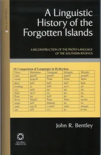 Buy A Linguistic History of the Forgotten Islands: A Reconstruction of the Proto-language of the Southern Ryūkyūs by John R. Bentley – Global Oriental, English, Paperback, Illustrated Edition (Languages of Asia Series) — BookShops.in