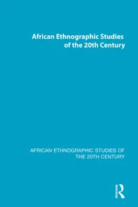 Buy African Ethnographic Studies of the 20th Century (9780815387138) by Routledge | Paperback, 1st Edition, English — BookShops.in