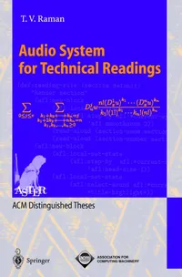 Buy Audio System for Technical Readings (Lecture Notes in Computer Science) by T. V. Raman | Springer-Verlag | 1998 Edition | English Paperback | ISBN 9783540655152 — BookShops.in