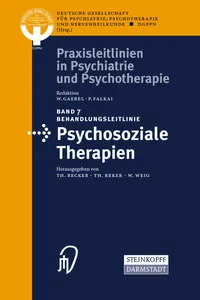 Buy Behandlungsleitlinie Psychosoziale Therapien: 7 (Praxisleitlinien in Psychiatrie und Psychotherapie) | T. Becker, T. Reker, W. Weig | Steinkopff Darmstadt | Hardcover | German | 2005 Edition | Clinical Medicine Textbook — BookShops.in