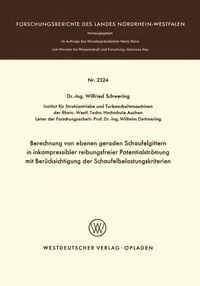 Buy Berechnung von ebenen geraden Schaufelgittern: Winfried Schwering, Springer VS, German Hardcover, 1973 Edition, Turbomachinery & Fluid Dynamics — BookShops.in