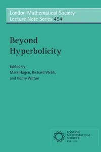 Buy Beyond Hyperbolicity: 454 (London Mathematical Society Lecture Note Series) by Mark Hagen, Richard Webb, Henry Wilton – Cambridge University Press Hardcover – Mathematics & Algebra Textbook — BookShops.in