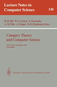 Buy Category Theory and Computer Science: 1991 Proceedings by Pitt, Curien, Abramsky | Springer Verlag | English | Paperback | 1st Edition — BookShops.in