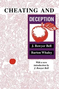 Buy Cheating and Deception by J. Bowyer Bell and Barton Whaley | Transaction Pub | Hardcover | Ethics & Philosophy Textbook — BookShops.in