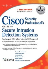 Buy Cisco Security Professional's Guide to Secure Intrusion Detection Systems by Mike Sweeney | Syngress | Paperback | English | 9781932266696 — BookShops.in