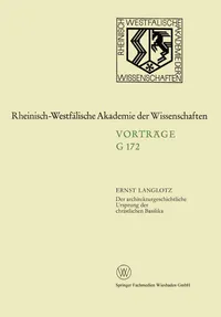 Buy Der architekturgeschichtliche Ursprung der christlichen Basilika by Ernst Langlotz – 1972 German Academic Hardcover on Early Christian Architecture and Basilica Origins | Bookshops.in — BookShops.in
