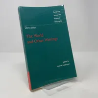 Buy Descartes: The World and Other Writings | René Descartes | Cambridge University Press | Hardcover | Philosophy History & Surveys — BookShops.in
