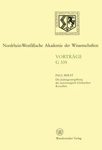 Buy Die Judengesetzgebung Der Merowingisch-fränkischen Konzilien by Paul Mikat | German Hardcover | 1995 Edition | Constitutional Law Textbooks — BookShops.in
