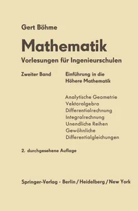 Buy Einfürung in die Höhere Mathematik by Gert Böhme | Springer-Verlag Hardcover | German Language Mathematics Textbook — BookShops.in