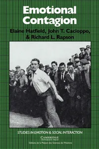 Buy Emotional Contagion by Elaine Hatfield, John T. Cacioppo | Cambridge University Press Hardcover | Studies in Emotion and Social Interaction | Psychology & Neuropsychology Textbook — BookShops.in
