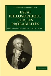 Buy Essai philosophique sur les probabilités by Pierre-Simon Laplace | Cambridge University Press | French Language Paperback | 5th Edition — BookShops.in