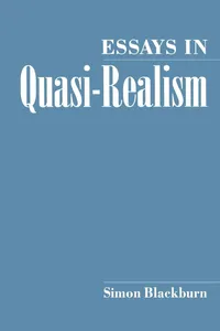 Buy Essays in Quasi-Realism by Simon Blackburn | Oxford University Press | Paperback | 9780195082241 | Philosophy Ethics — BookShops.in
