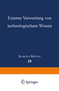 Buy Externe Verwertung von technologischem Wissen by Karsten Boyens | Deutscher Universitatsverlag | German Hardcover | Business & Management Textbook — BookShops.in