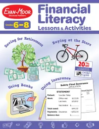 Buy Financial Literacy Lessons and Activities Grade 6-8 Teacher Resource | Evan-Moor | Hardcover | Children's Math & Money Skills — BookShops.in