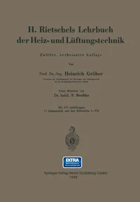 Buy H. Rietschels Lehrbuch der Heiz- und Lüftungstechnik by Hermann Rietschel | Springer | German Hardcover | Engineering Reference — BookShops.in