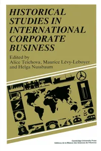 Buy Historical Studies in International Corporate Business by Alice Teichova, Maurice Livy-Leboyer, Helga Nussbaum | Cambridge University Press | Hardcover | English | Economic History — BookShops.in