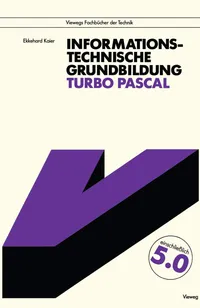 Buy Informationstechnische Grundbildung Turbo Pascal: Mit vollständiger Referenzliste by Ekkehard Kaier (German Hardcover, 1989 Edition) | Vieweg+Teubner Verlag | Programming & Software Development Books — BookShops.in