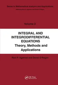 Buy Integral and Integrodifferential Equations: Theory, Methods and Applications by Ravi P. Agarwal and Donal O'Regan – CRC Press Hardcover (1st Edition) – Higher Education Mathematics Textbook — BookShops.in