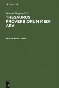 Buy Kern - Linie: 7 by Samuel Singer | Kuratorium Singer Der Sagw | De Gruyter German Paperback | 1998 Edition | European Literature Reference — BookShops.in
