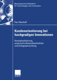 Buy Kundenorientierung bei hochgradigen Innovationen: Fee Steinhoff, Volker Trommsdorff - German Hardcover Management Textbook | Bookshops.in — BookShops.in