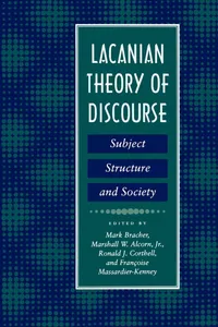 Buy Lacanian Theory of Discourse: Subject, Structure, and Society by Mark Bracher - New York Univ Pr - English Paperback - Revised Edition — BookShops.in