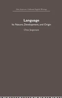 Buy Language: Its Nature and Development by Otto Jespersen | Routledge Hardcover | Linguistics & Journalism Textbook — BookShops.in
