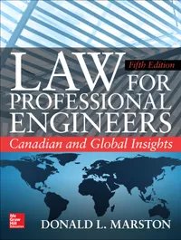 Buy Law for Professional Engineers: Canadian and Global Insights 5th Edition by Donald L. Marston | McGraw-Hill Hardcover | Engineering Law Textbook for Students & Professionals — BookShops.in