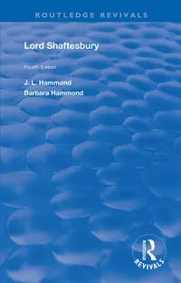 Buy Lord Shaftesbury (Routledge Revivals) by Hammond J.L. and Barbara Hammond | Routledge | Hardcover | 1st Edition | Biography & History Book — BookShops.in