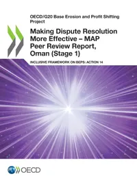 Buy Making Dispute Resolution More Effective - MAP Peer Review Report, Oman (Stage 1) by OECD, Hardcover, 2021, Business & Finance Textbook — BookShops.in