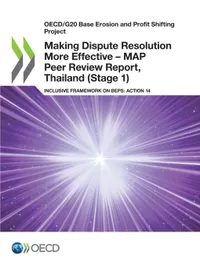 Buy Making Dispute Resolution More Effective - MAP Peer Review Report, Thailand (Stage 1) by OECD | Hardcover | English | 2021 | Business & Finance Textbook — BookShops.in