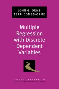 Buy Multiple Regression With Discrete Dependent Variables by John G. Orme | Terri Combs-Orme | Oxford University Press | Hardcover | 9780195329452 | Social Work Research Methods — BookShops.in