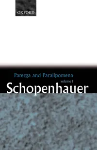 Buy Parerga and Paralipomena: Short Philosophical Essays Volume One by Arthur Schopenhauer, E. F. J. Payne - Clarendon Press, English, Paperback, Revised Edition — BookShops.in